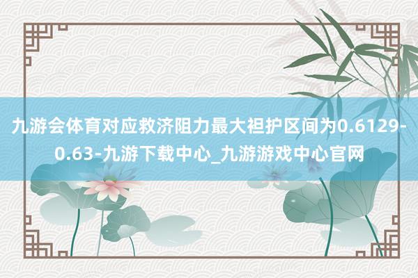 九游会体育对应救济阻力最大袒护区间为0.6129-0.63-九游下载中心_九游游戏中心官网