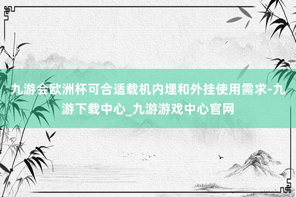 九游会欧洲杯可合适载机内埋和外挂使用需求-九游下载中心_九游游戏中心官网